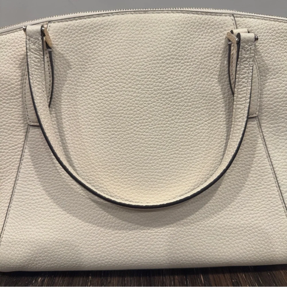 Kate‎ Spade Monica Satchel /Crossbody Handbag Buttermilk Glaze Leather EUC
